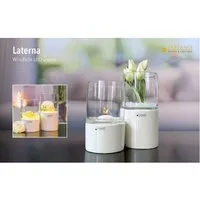 TIZIANO - DESIGN & EMOTIONS LED Dekolicht Windlicht Laterna mit LED creme-weiß, LED fest integriert
