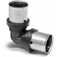 PipeTec Deutschland Pressfitting, Pipetec PPSU Press-Winkel 90° gleichseitig für Alu Verbundrohr