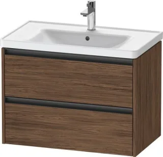 Duravit Ketho.2 Waschtischunterbau wandhängend Nussbaum dunkel Matt 784x455x549 mm - K25283021210000 K25283021210000