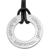 Firetti Kette mit Anhänger Schmuck Geschenk Halskette, Lederband