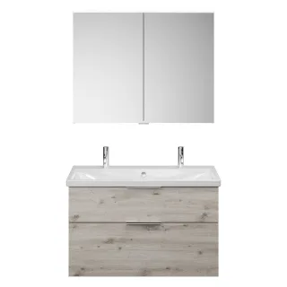 Burgbad SET Eqio Eiche Dekor Silber/Alpinweiss, SFAO103F6015C0001 SFAO103F6015C0001
