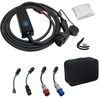 EM2GO Mobiles EV Ladekabel 16kW Typ2 LCD 3 Phasen IP66 Elektroauto-Ladegerät