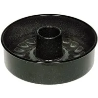 Riess Vorratsdose Riess Kuchenform 26cm 3-tlg. Emaille schwarz, Emaille