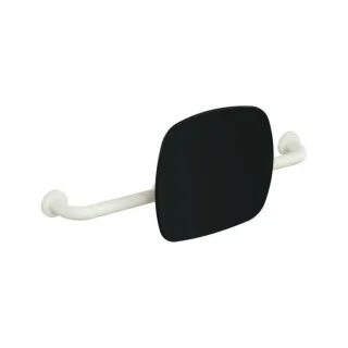 Hewi 801 Rückenstütze 801.51B916399 Wandabstand 150mm, matt, Lehne tiefschwarz, reinweiß