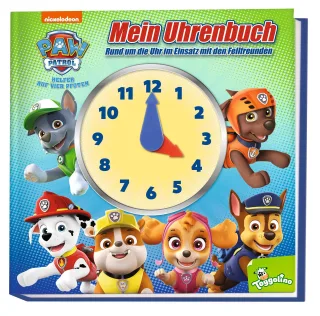 PAW Patrol: Mein Uhrenbuch - Rund um die Uhr im Einsatz mit den Fellfreunden: Buch mit Uhr zum Lernen