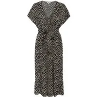 ONLY Sommerkleid ONLZILLA ADELE SS LONG DRESS NOOS WVN Viskose, regular fit, V-Ausschnitt