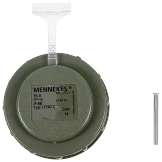 Mennekes Ersatzdeckel für Schuko Kupplung bronzegrün