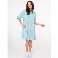 Zwillingsherz Longbluse "Kida" One Size, Streifen, Knopfleiste, Brusttaschen, 3/4-Arm
