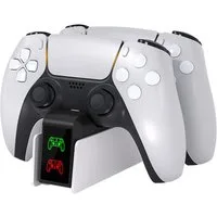 TUWENA PS5 Controller Ladestation,PS5 Ladestation mit Schnelllade/LED-Anzeige Controller-Ladestation