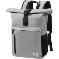 TAN.TOMI Cityrucksack RollTop Rucksack Herren Damen 22L-25L LaptopRucksack Schulrucksack, Radsport Stylische Tagesrucksack mit 17 Zoll Laptopfach