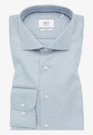 ETERNA - Slim Fit: Twillhemd grün - Gr. - 41