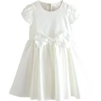 Next Partykleid Mädchenkleid mit Blumen und Schleife vorne (1-tlg)