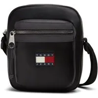 Tommy Jeans Umhängetasche TJM ELEVATED PU REPORTER, Herren Schultertasche, Crossbodybag mit Logo-Aufnäher