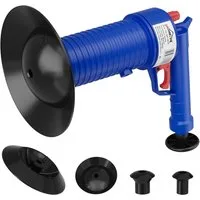 HOMELUX Reinigungs-Set Pressluft Rohrreiniger mit 4 Universal-Düsen, (Set, Einfache Bedienung), Reinigung mit Luftdruck