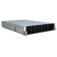 2U-2412, Rack, Server-Gehäuse schwarz, 2 Höheneinheiten