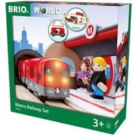 BRIO® Spielzeugeisenbahn-Set Brio World Eisenbahn Set Metro Bahn Set 20 Teile 33513