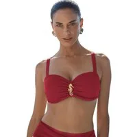 Love & Roses Triangel-Bikini-Top Love & Roses Bikinioberteil, Seepferdchen-Besatz (1-St)