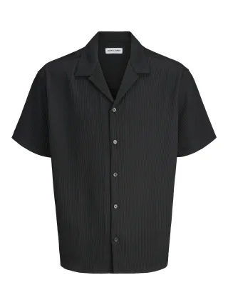 JACK&JONES - JJEHARRISON RESORT SHIRT SS SN Black - Gr. - XXL