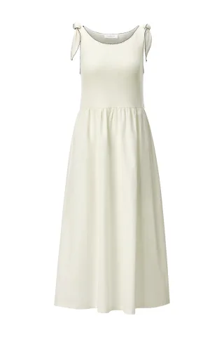 Rich & Royal - Mat Mix Dress pearl white - Gr. - L