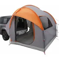 vidaXL Kuppelzelt Autozelt Grau und Orange 239 x 210 x 210 cm Polyester und Stahl, (1 tlg)