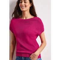 STREET ONE Kurzarmpullover Feinstrick