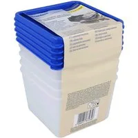 EUROHOME Vorratsdose Gefrierdosen Set 0,5L zum Frischhalten und Gefrieren, Kunststoff, (Set, 1-tlg., Frischhaltedose im 5er Set), Gefrierdosen mit fest Deckel - Vorratsdosen Set