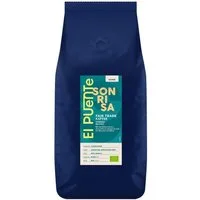 El Puente Kaffee Sonrisa - Bio-Kaffeebohnen 1 kg, Fair Trade, Vegan, Bio, Handmade