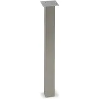 SO-TECH® Tischbein Tischbein Edelstahloptik eckig 70 x 70 mm Höhe: 720-892 mm, Höhe 720 mm verstellbar +/- 5 mm