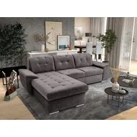 exxpo - sofa fashion Ecksofa Derby Inkl. Kopfteilverstellung, wahlw. Bett & Bettkasten, L-Form, EXTRA an Komfort zum Relaxen, Entspannen und Wohlfühlen