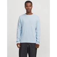 Jack & Jones Rundhalspullover JJEGEORGE KNIT CREW NECK NOOS mit Strick Optik