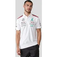 Mercedes AMG Petronas Poloshirt F1 Team RP Team Motorsport Polo Shirt Original Teamdesign mit Logos auf Brust, Rücken und Ärmeln