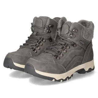 Jane Klain Schnürstiefeletten - Gr. 36 - Grau - Textil & Synthetik