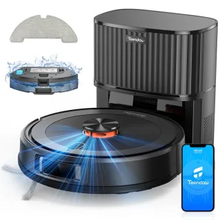 [EU BR Direct]Teendow D10S MAX LDS Robot Vacuum Cleaner 5000Pa Cordless Vacuum Cleaner Robot with Mopping Function Suppo