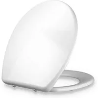 blumfeldt WC-Sitz Celesto Toilettendeckel O-Form Absenkautomatik antibakteriell 150 kg, Absenkautomatik, antibakterielle Oberfläche, Quick-Release-Funktion
