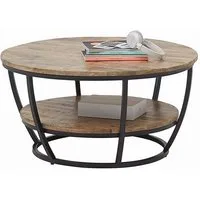 moebel-dich-auf Couchtisch JAIPUR (mit Tischplatte aus 20mm Mango Holz massiv), Untergestell aus Metall in schwarz matt