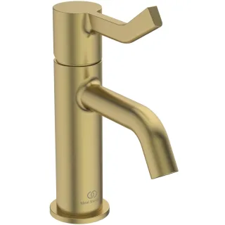 Ideal Standard Waschtischarmatur Joy Ausladung 110mm o.Ablaufgarnitur m.langem Griff Brushed Gold, BD468A2