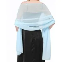 Zaewry Modeschal Stola Damen Halstuch Chiffon Sommer Schal Damen Festliche Stola, für Abendkleid oder Brautkleid Hochzeit Scarf