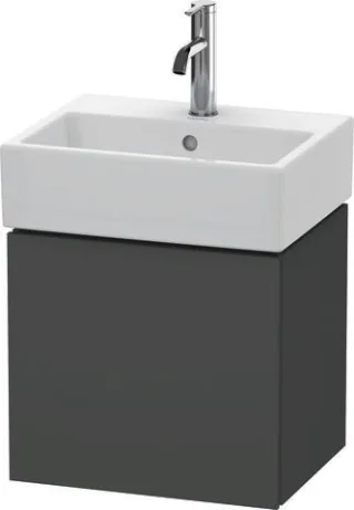 Duravit L-Cube Waschtischunterbau wandhängend Graphit Matt 434x341x400 mm - LC6245L4949 LC6245L4949