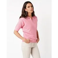 TONI Poloshirt Greta aus Lochstrick