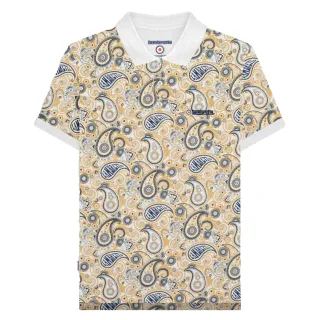 Lambretta - "SS25" Poloshirt Mit Markenzeichen für Herren (Weiß/Marineblau)
