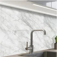 KitchenYeah Küchenrückwand Muster selbstklebend (keine Folie) Klassisch - Marmor - Grau, (1-tlg), Spritzschutz, Küche, Rückwand, Küchenwand, Küchenfront, 30x20 cm