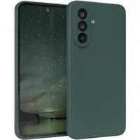 EAZY CASE Handyhülle für Samsung Galaxy A56 Hülle Silikon 6,7 Zoll, Silikon Schutzhülle mit Kameraschutz kratzfestes Bumper Nachtgrün