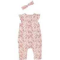 vertbaudet Overall Mädchen Baby-Set: Overall & Haarband