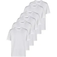 Jack & Jones T-Shirt Herren Basicshirt JACJEANS UNDERWEAR 6er Pack Regular Fit (Vorteilspack, 6-tlg) Kurzarm Tee Shirt mit Rundhalsausschnitt