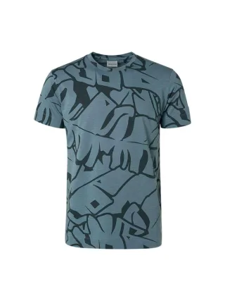 No Excess - T-Shirt mit Allover-Print grau - Gr. - M