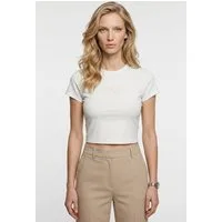 HUGO T-Shirt Dome Cropped Fit, mit Logoschriftzug