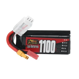 ZOP Power 2S 7.6V 1100mAh 60C 8.36Wh LiPo Battery XT30 Plug for RC Car