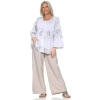 OriginalYou Longbluse Damen Bluse leichte Schlupfbluse Sommer Spitzenbluse luftig & leicht