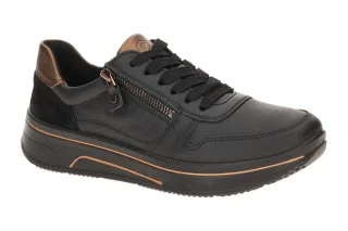 ara 12-27540 01 SAPPORO 3.0 Damen Schn?r-Halbschuhe Schwarz Extra Weit