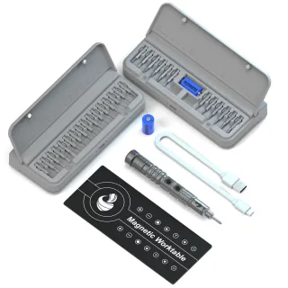 CreationSpace CS0603A Mini Electric Screwdriver Set Rechargeable Lithium Technology 3 Adjustable Speed 200rpm Torque Pre